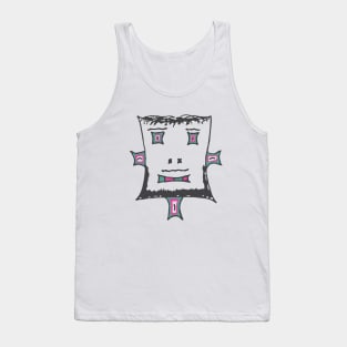 Peen Grink, The Green and Pink Bearded Boy Tank Top